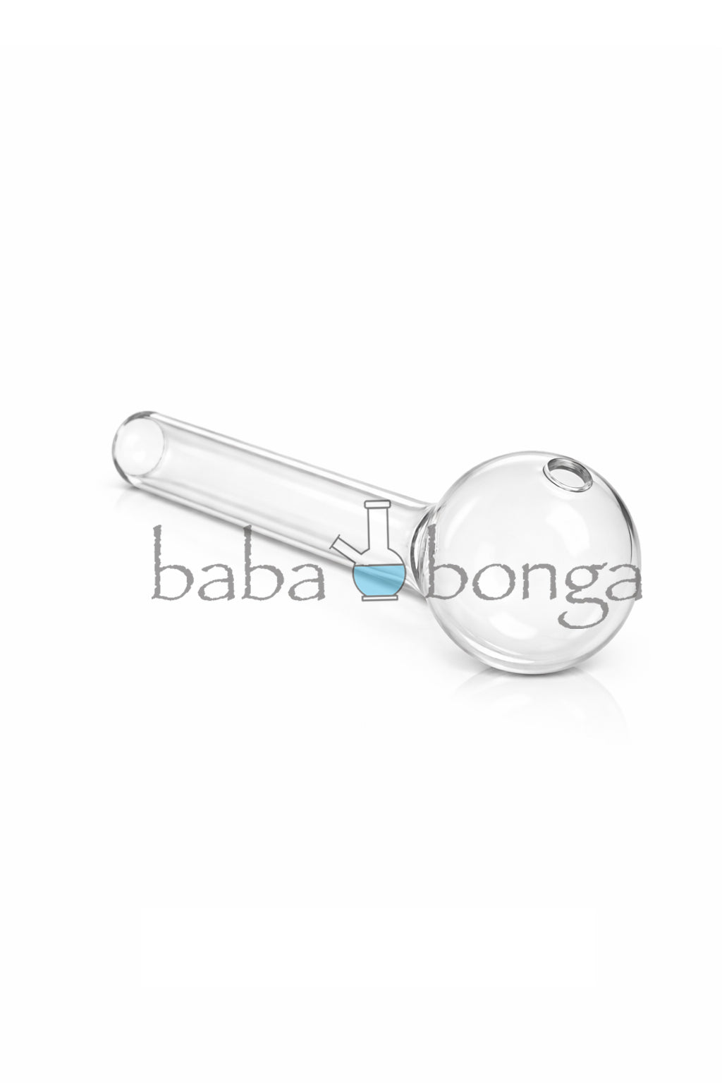 Straight Glass Oil Pipe (12mm, 4-inch)