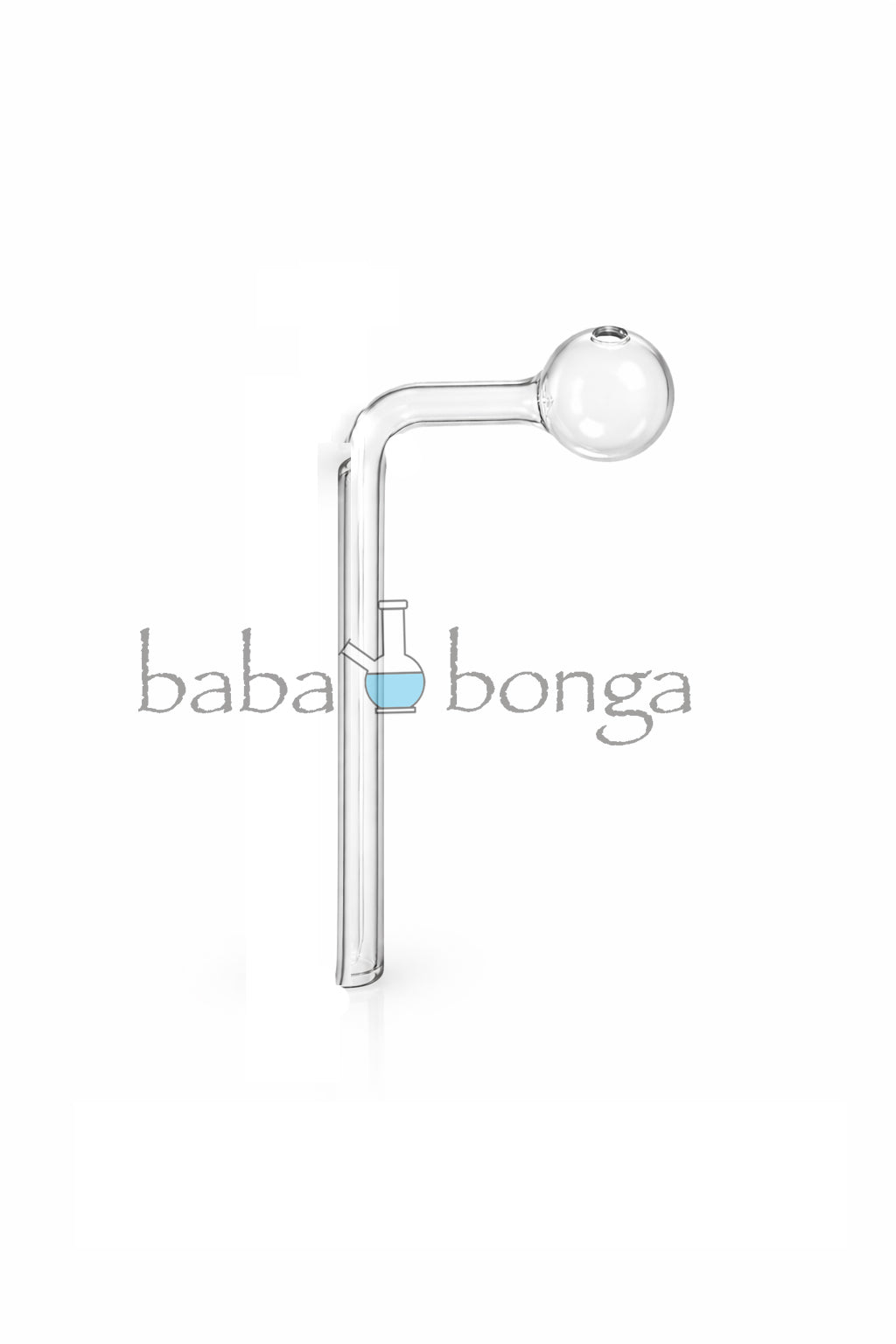 L-Shaped Glass Oil Pipe