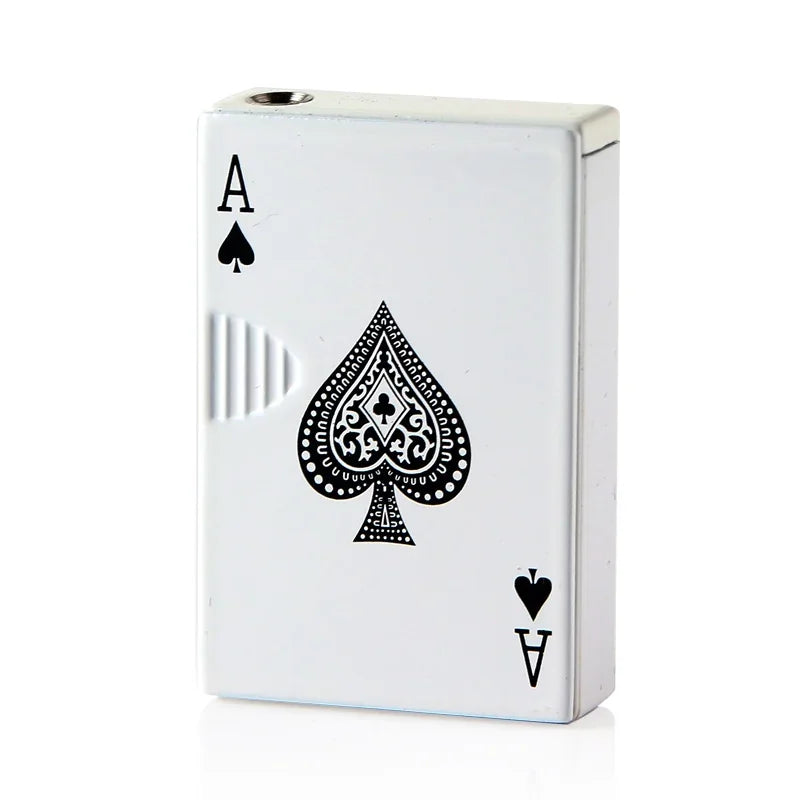 Poker Card Lighter – Green Flame Metal Refillable Lighter | Bababonga