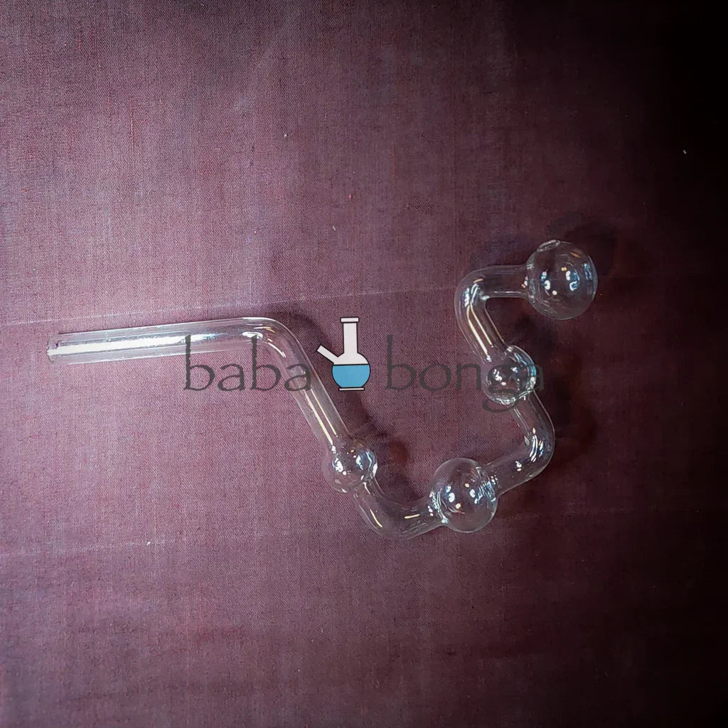 Glass Oil Bubbler (4-Ball Wide Design)