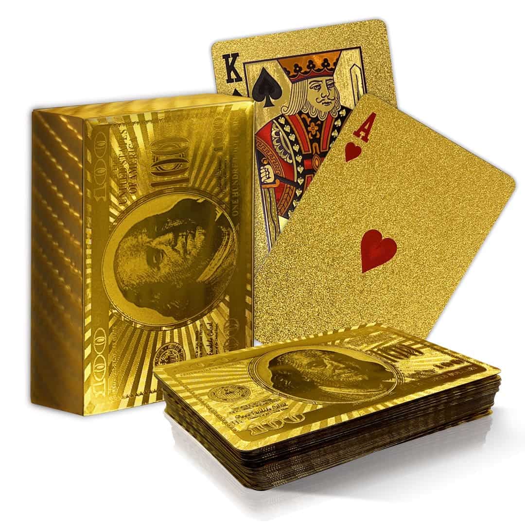 Black & Gold $100 Playing Cards – Luxury Edition
