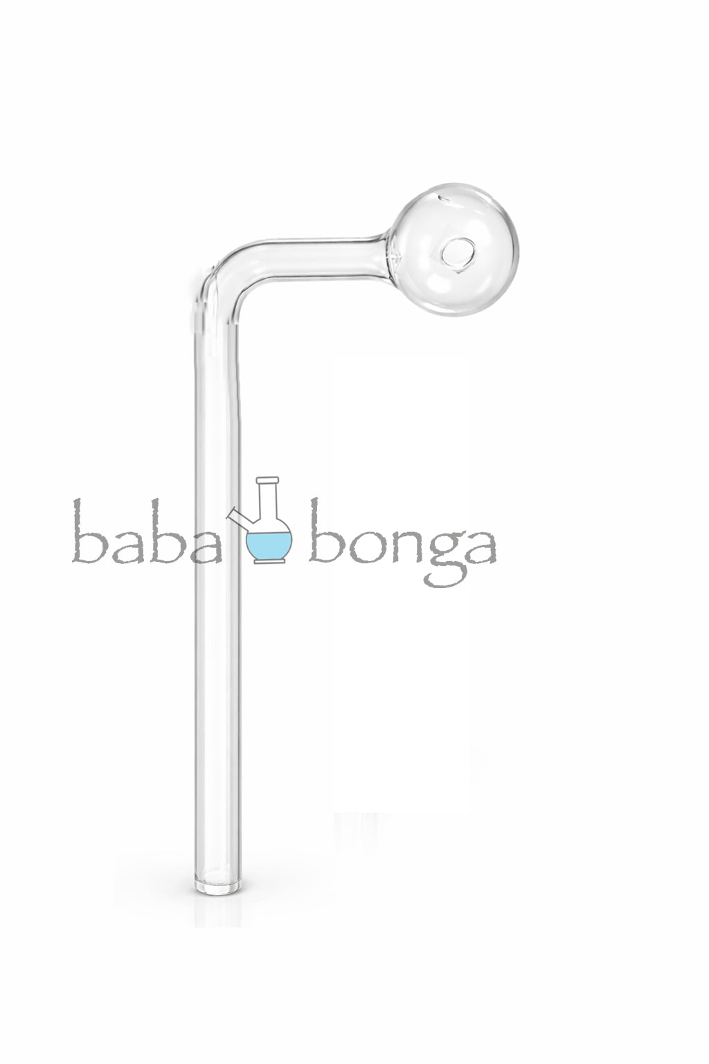 Side-Hole L-Shaped Glass Oil Pipe – Ergonomic & Cooler Puffs