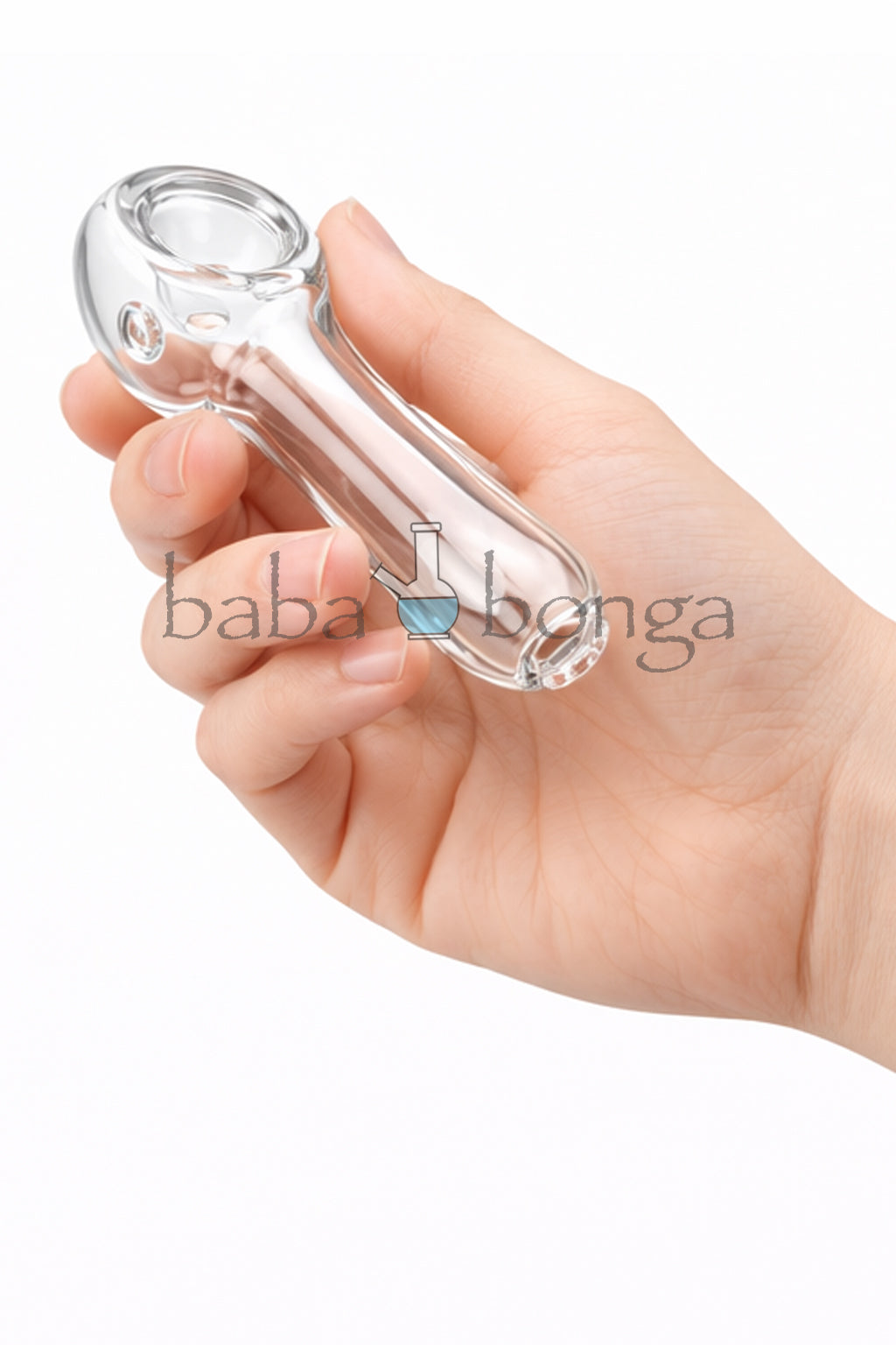 Clear Glass Spoon Pipe