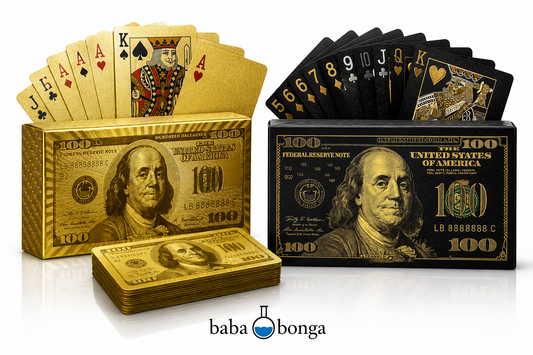 Black & Gold $100 Playing Cards – Luxury Edition