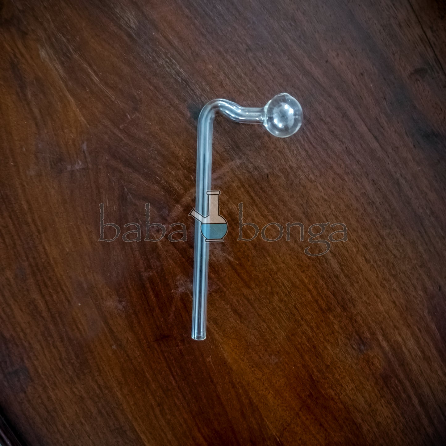 S-Shaped Glass Oil Pipe (Long Downstem, 8mm, 6.5-inch)