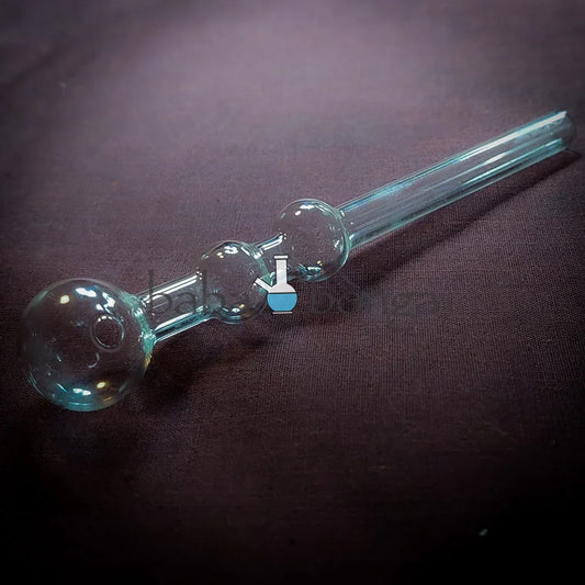 Straight Glass Oil Pipe (3-Ball Design)