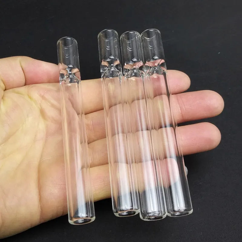 4 inch One Hitter Glass Pipe for Tobacco/Herb Smoking