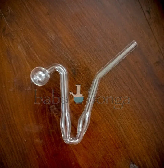 Symmetrical Glass Oil Bubbler – Sleek & Balanced Design